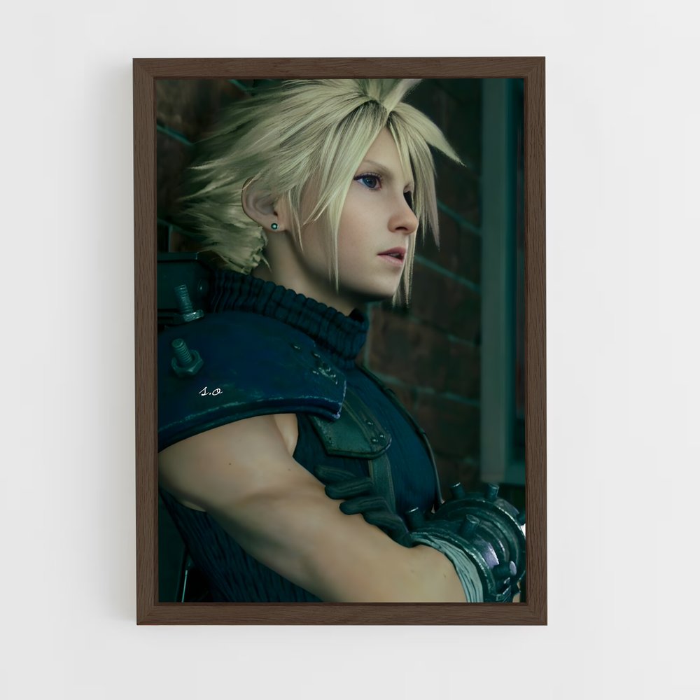 Poster L'Épée de Cloud – affiche Final Fantasy (vue 5)